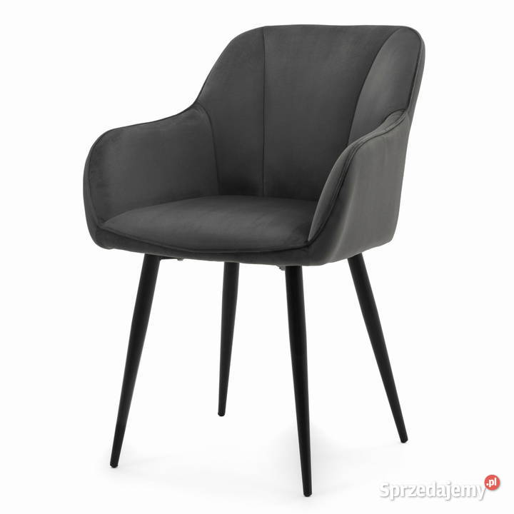 Szare Krzesło Tapicerowane Lago Wysyłka 24H sprzedam