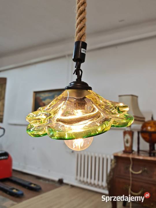 Lampa wisząca wykonana ze szkła Murano Sandomierz
