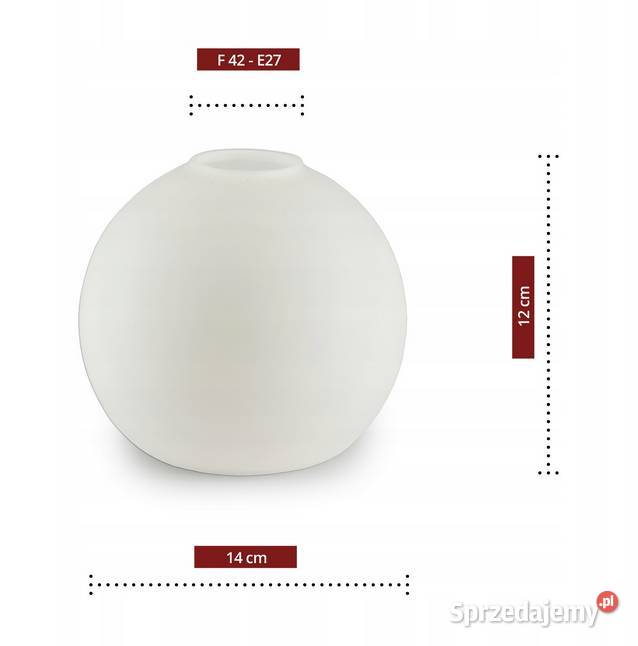 Lampa Ścienna Kinkiet Złoty Szklana Kula Biały Choroszcz