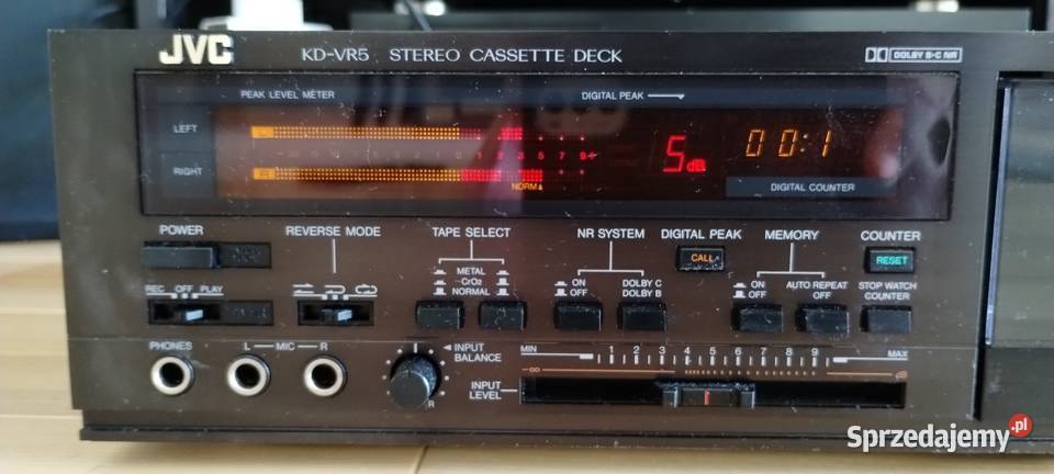 Magnetofon deck autorevers JVC KDVR5 Warszawa