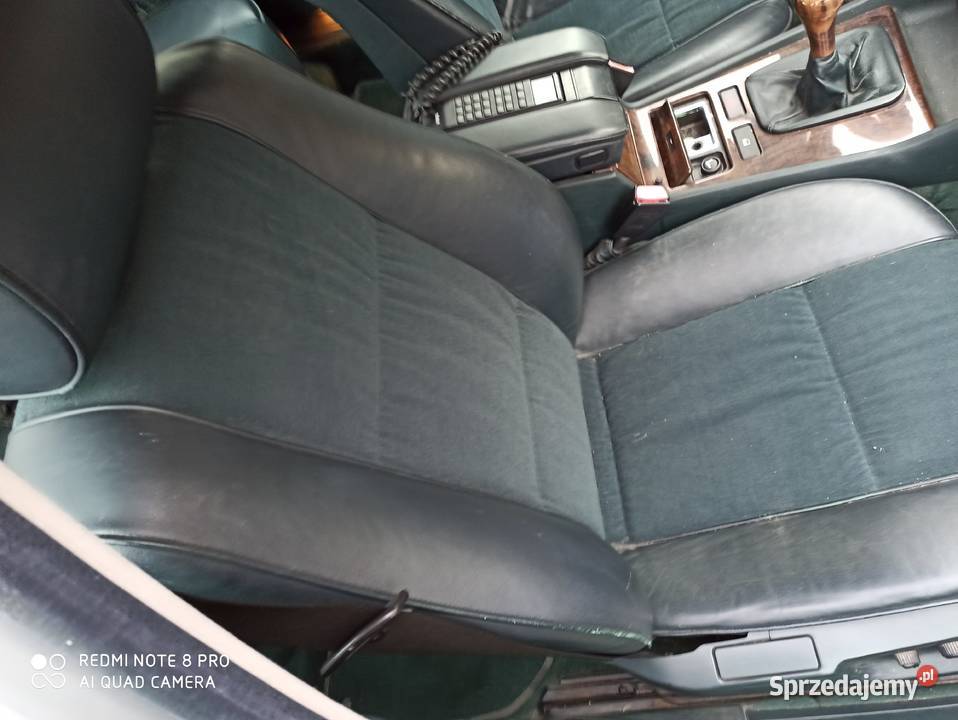 bmw e38 fotele przod i tyl kanapa zielona skora osobowe Części śląskie Imielin