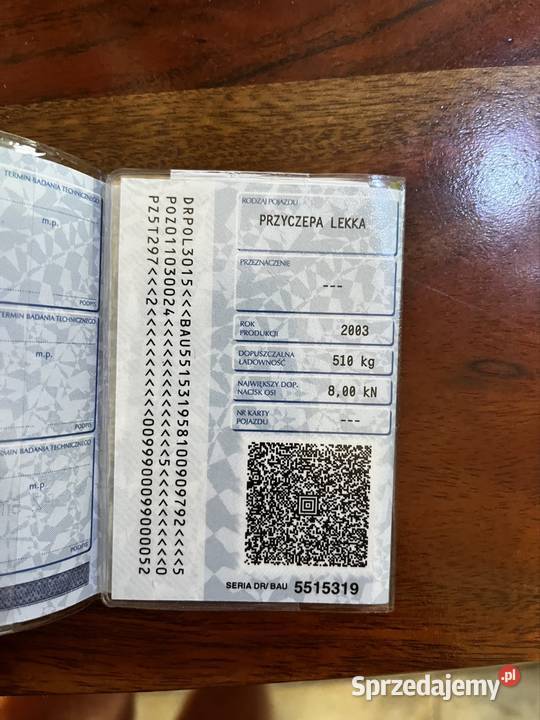 Przyczepa kłonicowa dłużyca dmc 750 Łagwy