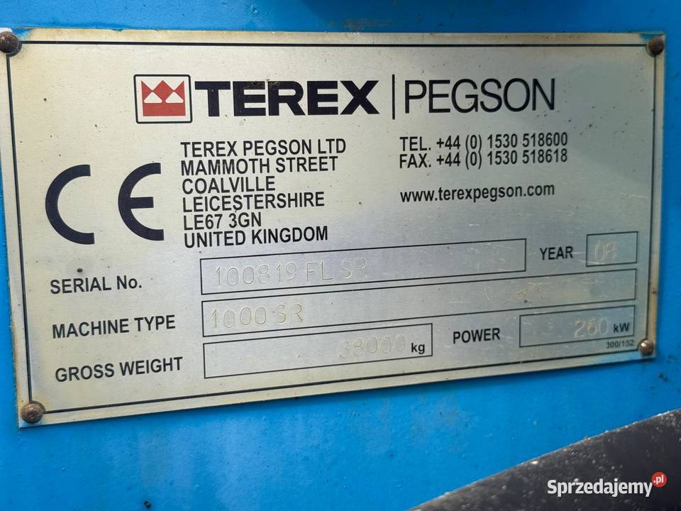 Terex Pegson Powerscreen Maxtrak 1000SR Mobilna