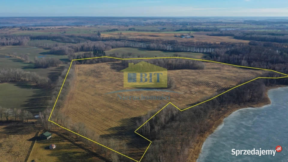 Działka 20ha z dostępem do Jeziora Kaleńskiego Grunty i działki Żelisławie