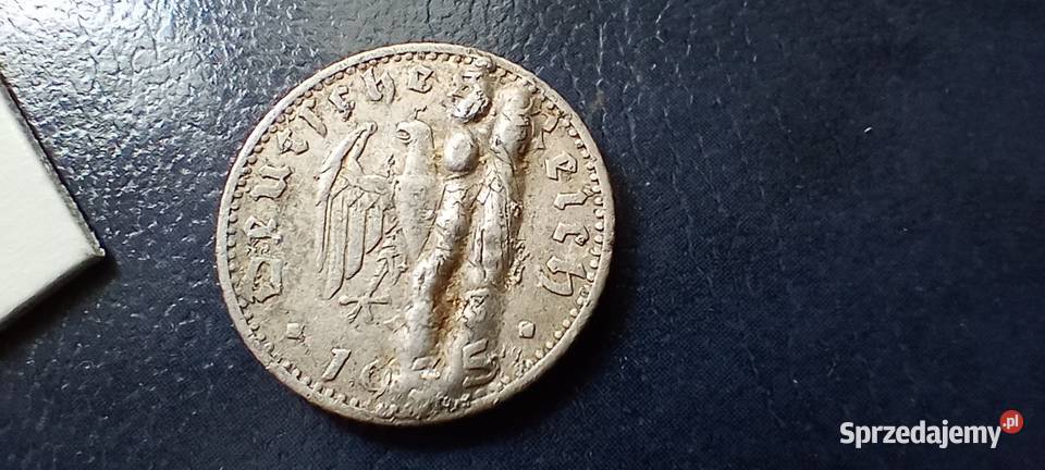 Stare monety 50 reichfenig 1935 J Niemcy Numizmatyka Kolekcje podkarpackie Lesko