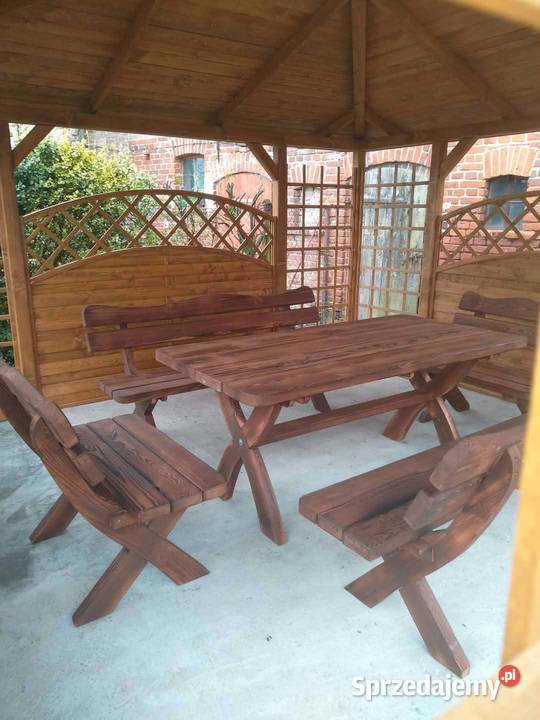 Meble ogrodowe z litego drewna Gdańsk