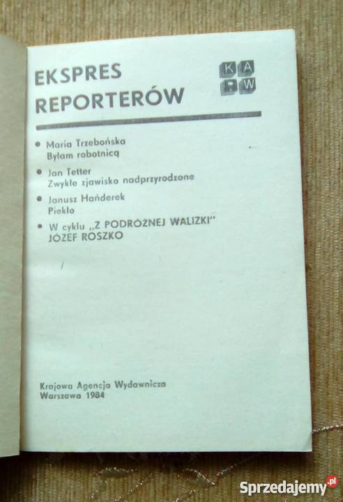 EKSPRES REPORTERÓW M IN PIEKŁO J HAŃDEREK Piszczac