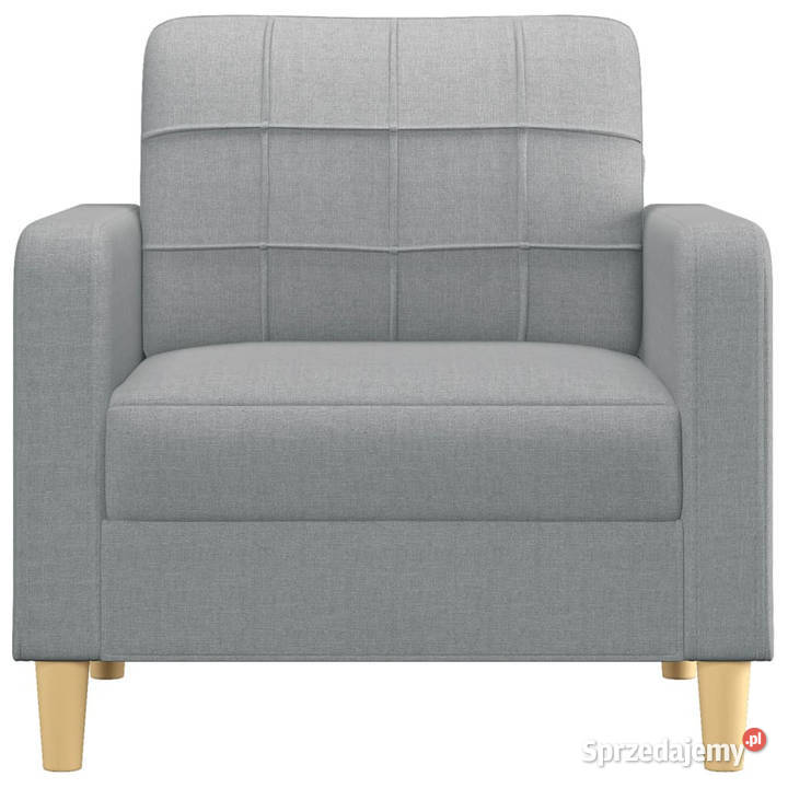Fotel jasnoszary 60 obity tkaniną WM359075