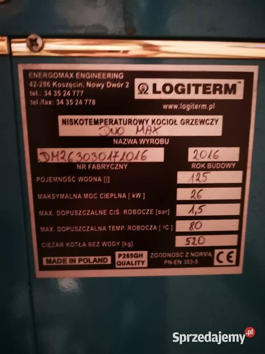 Piec ekogroszek Pellet 26 kW 4 letni Sprzedam Łódź