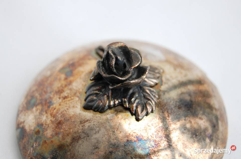 Nowa posrebrzana cukiernica platerowana srebrem Lublin