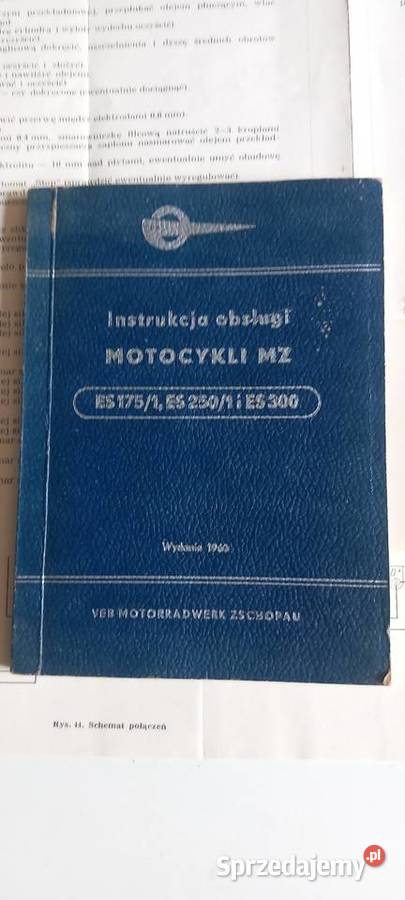 Instrukcja obsługi MZ ES 17512501300DDR Pabianice sprzedam