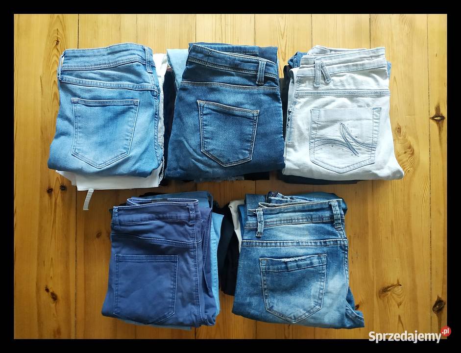Spodnie jeansowe 36 damskie 20par2koszule Konin sprzedam