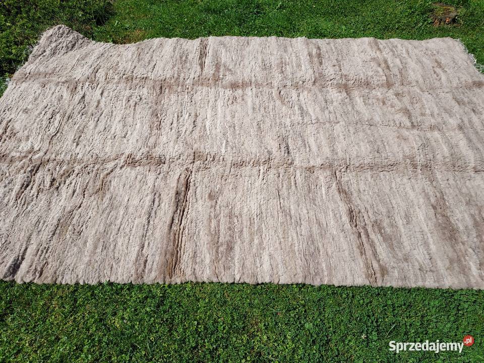 Dywan Tkany 3x2 Narzuta XXXL Wełna Naturalna małopolskie Szaflary