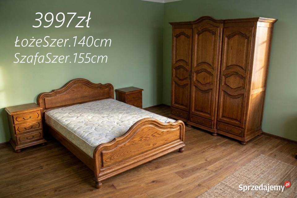 Meble sypialniane łóżko szafa szafki nocne