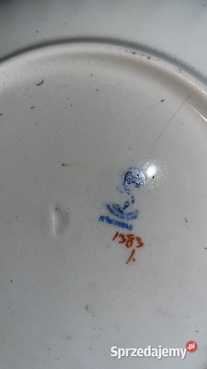 Patera biała porcelana niebieski dekor Syg pomorskie Gdańsk sprzedam