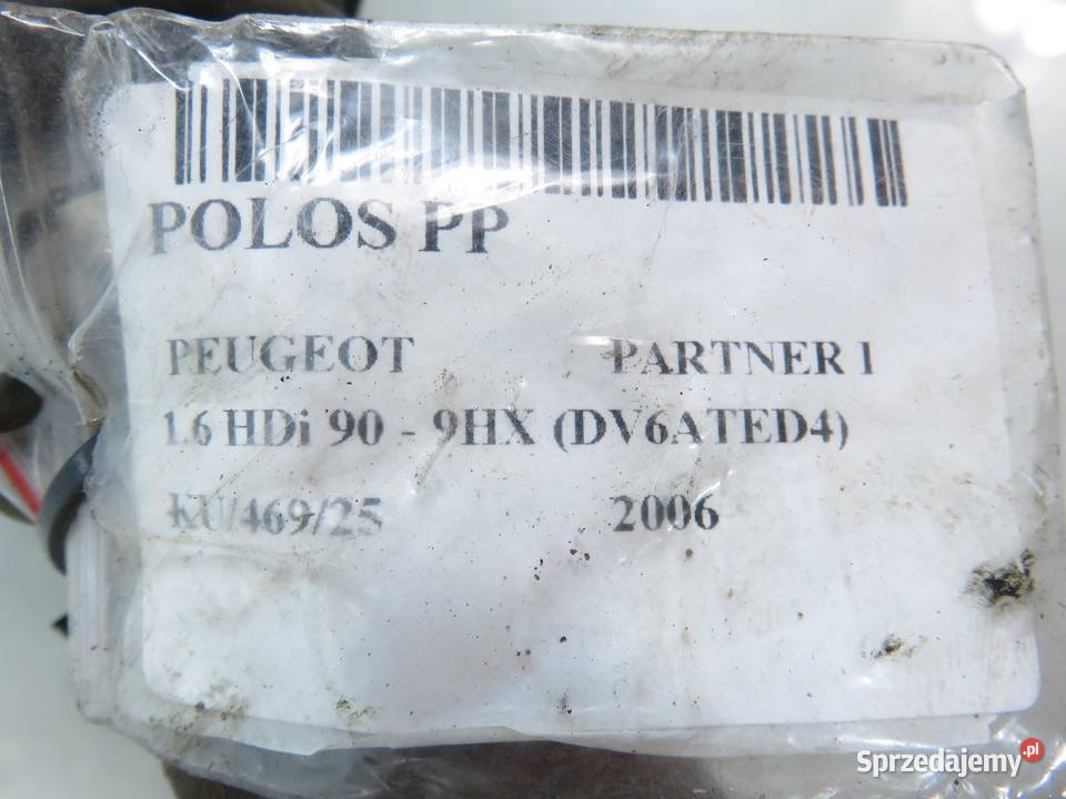 PÓŁOŚ PRAWA PRZEDNIA PEUGEOT PARTNER I 16 HDi