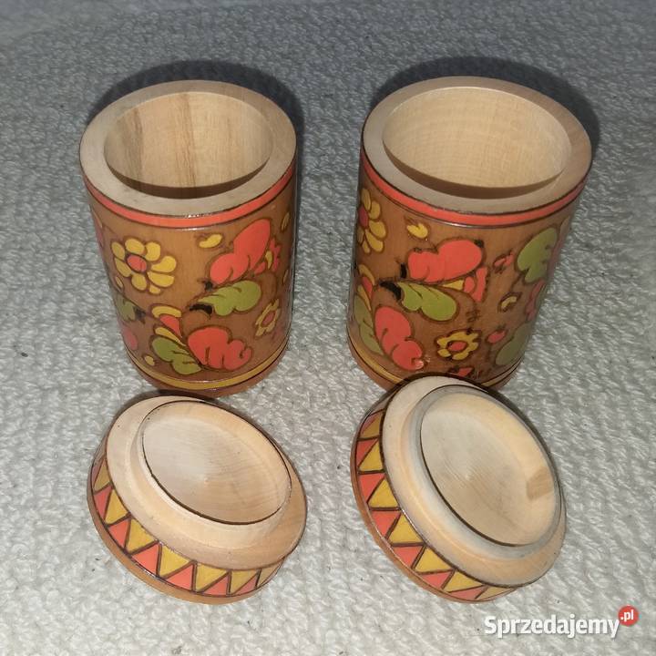 2 ozdobne pudełka na przyprawy zestaw Warszawa