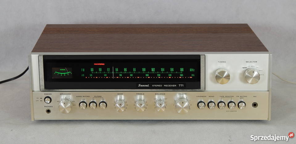 Sansui 771 super amplituner vintage w fajnym Szczodre