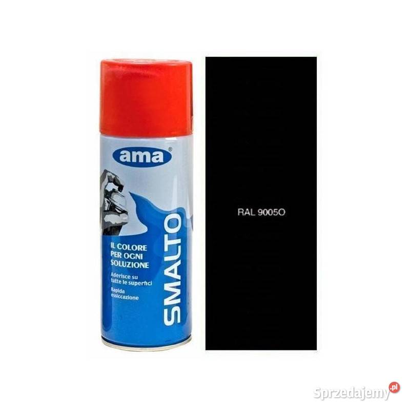 Farba w sprayu RAL 9005O acrylic enamel 400ml Kamionna