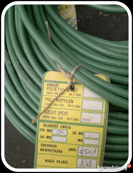 Koszulka elektro izolacyjna PCV 5x1mm Dąbrowa Górnicza sprzedam