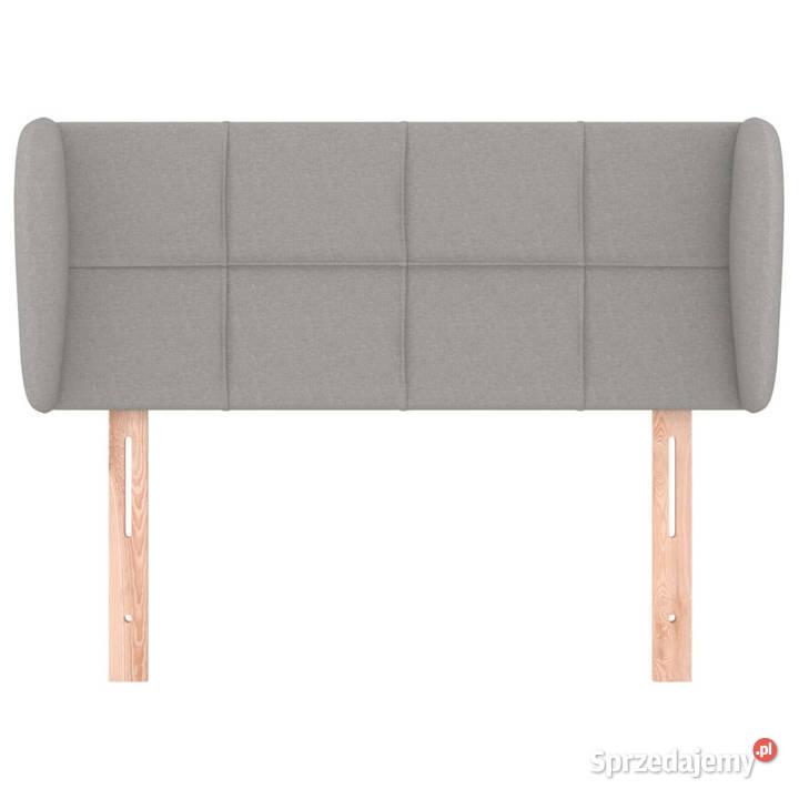 Zagłówek uszak jasnoszary 93x23x7888 tkanina Warszawa
