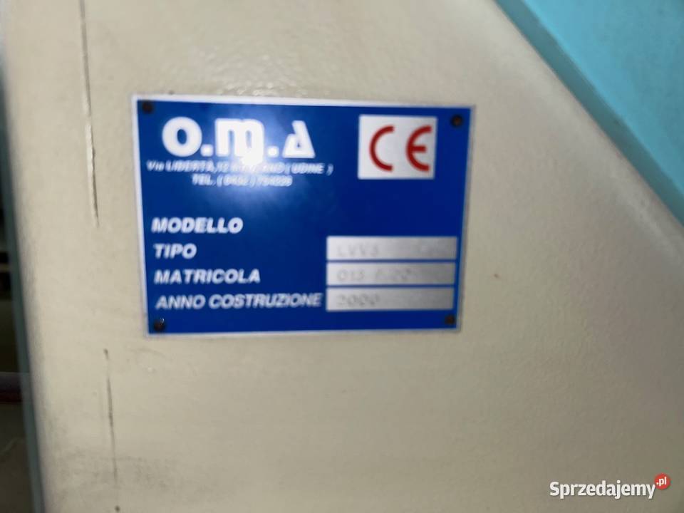 Szlifierka pionowa OMA do elementów małopolskie Wadowice