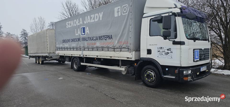 MAN TGL 12240 12 TON biały Piaski