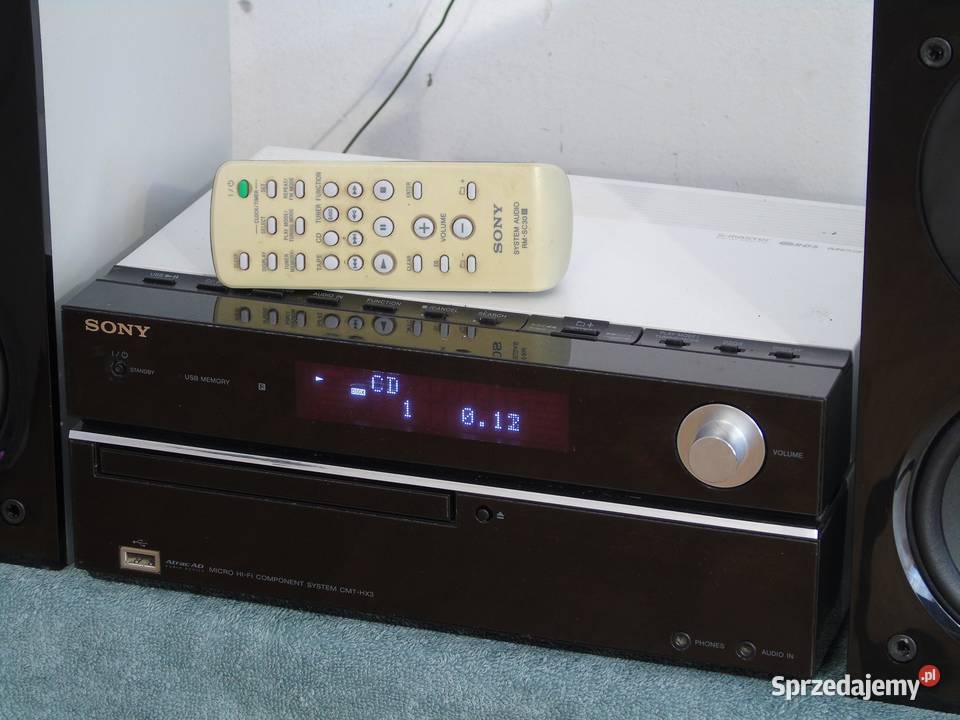 Wieża Sony HCDHX3 pilot USB mp3 CD RDS AUX kol
