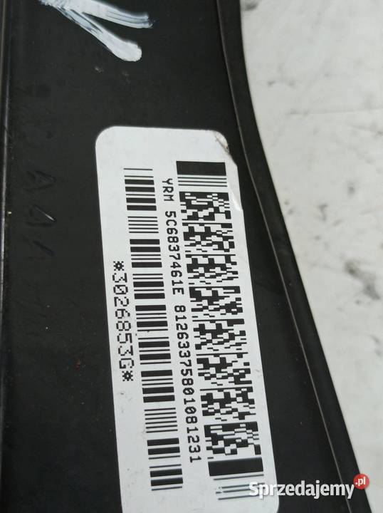 MECHANIZM SZYBY LEWY PRZÓD 5C 561959701A VW Rok produkcji 2012 Części samochodowe świętokrzyskie