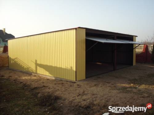 Garaż Blaszany Garaże Blaszane 7x7 Kolor Brama