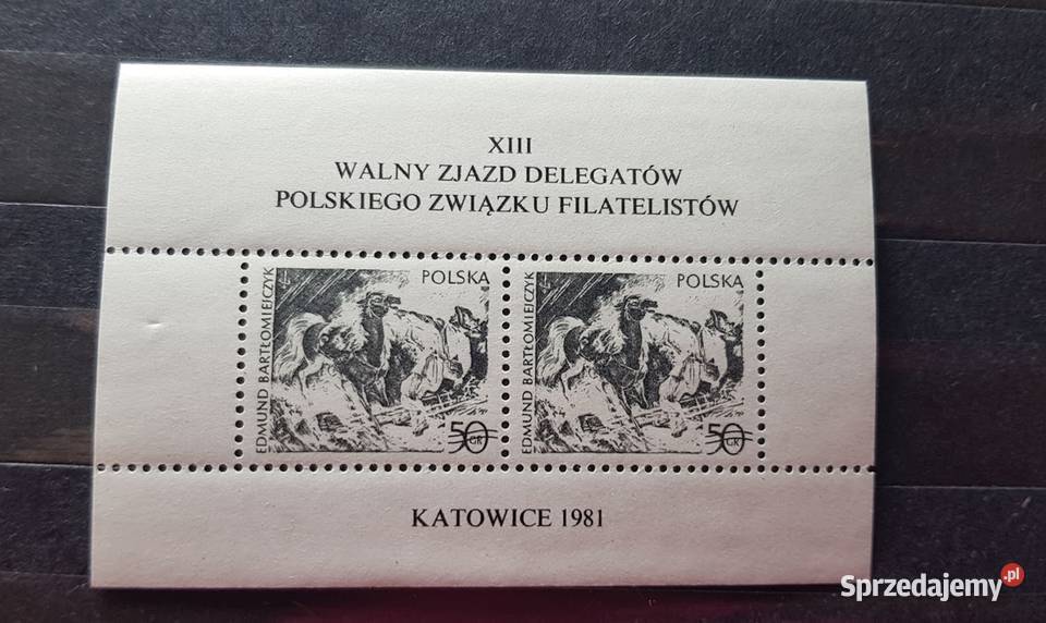 Znaczki pocztowe  XIII Walny Zjazd Delegatów PZF 1981