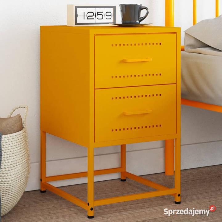 Szafka nocna musztardowa 36x39x605 stal WM846464 sprzedam