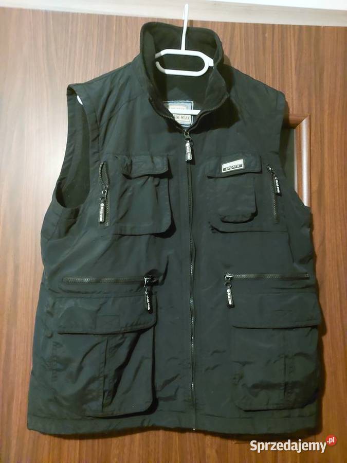 Kamizelka czarna uniseks SM dużo kieszeni Wrocław