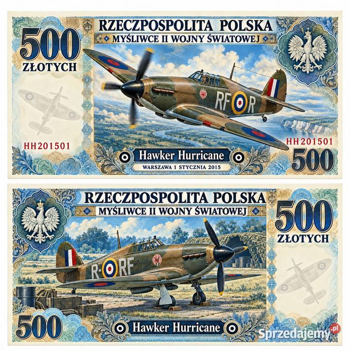 11 sztuk banknotów kolekcjonerskich z serii Białystok