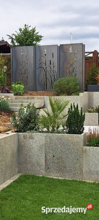 Ogrodzenie CORTEN korten panele aluminiowe Brama wielkopolskie Poznań