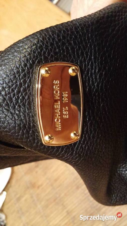 Oryginalny czarny skórzany plecak Michael Kors Pozostałe Sosnowiec