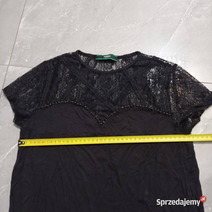 Koszulka Damska GUESS Czarna Nowa Kamień Pomorski