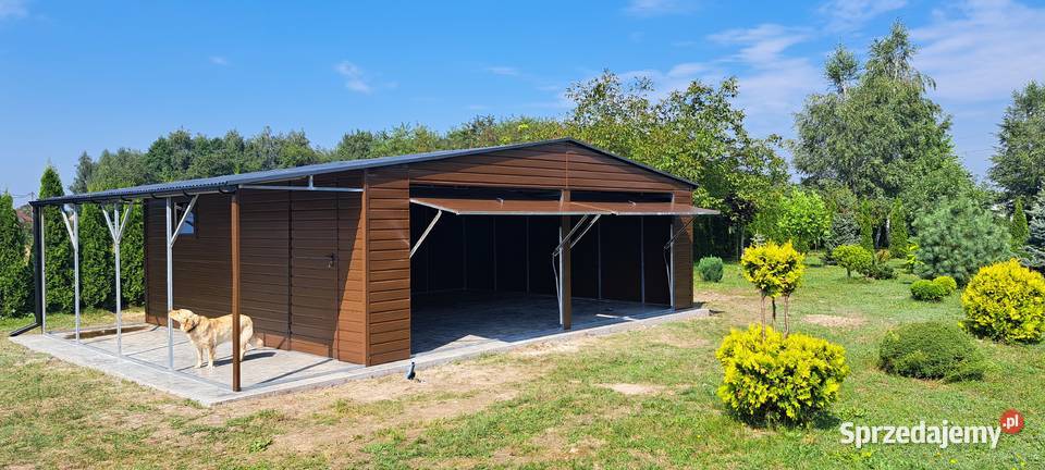 113 Garaż Blaszany 8x5m Blaszak Garaże Blaszane 313zł/m2 Sieradz