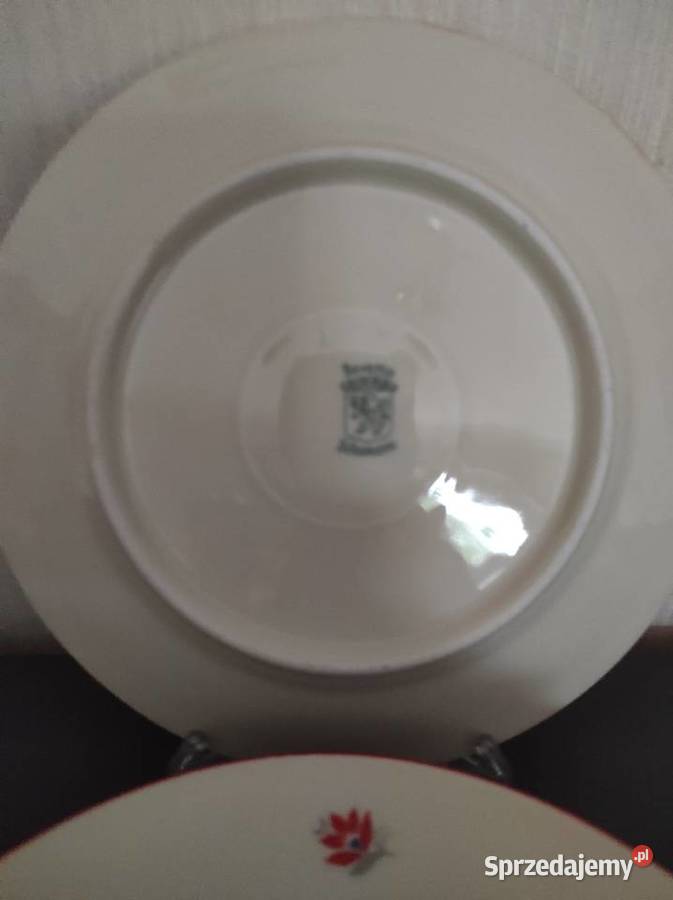 Talerze porcelana Schumann antyk 1945r Warpechy Stare
