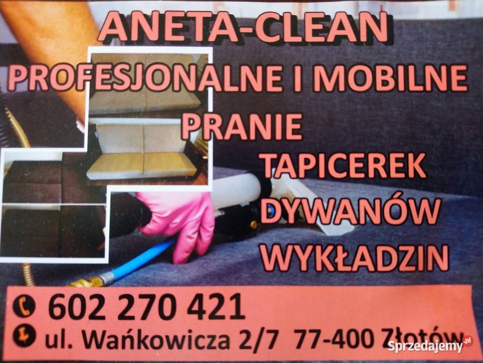 ANETACLEAN Profesjonalne mobilne pranie wielkopolskie Złotów