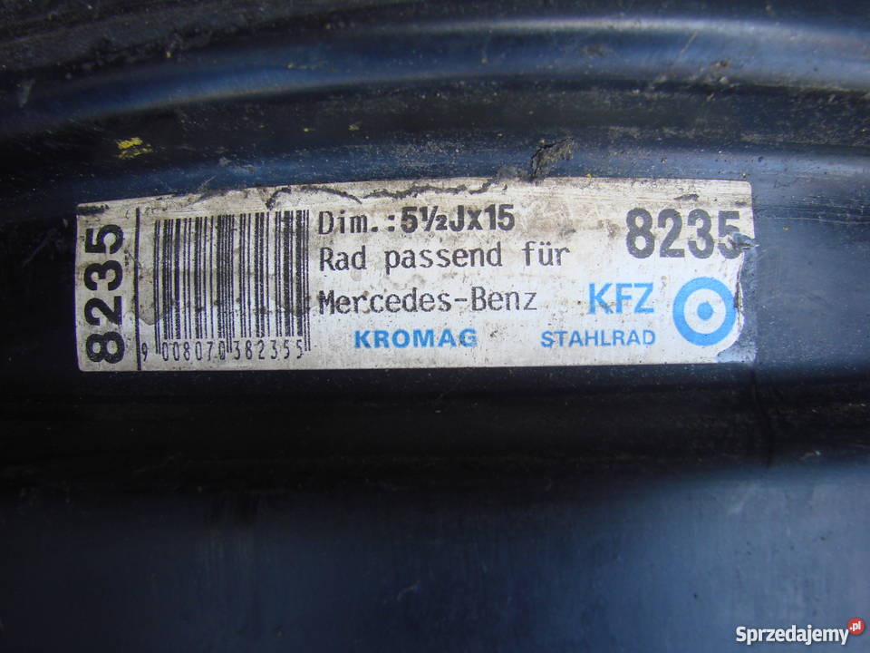 Felgi Stalowe Mercedes 180 oryginalne 15 4sztuki Skarżysko-Kamienna