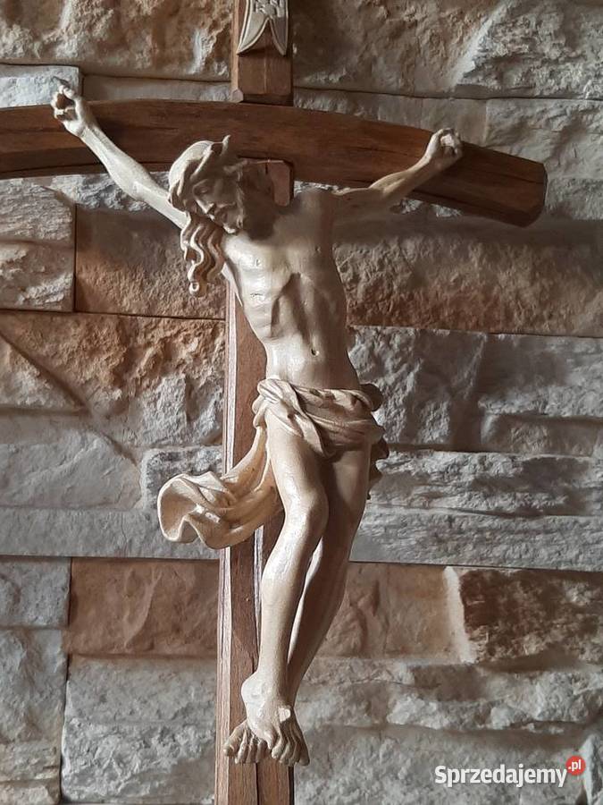 Rzeźba z drewna krzyż drewniany Ukrzyżowanie Lubień