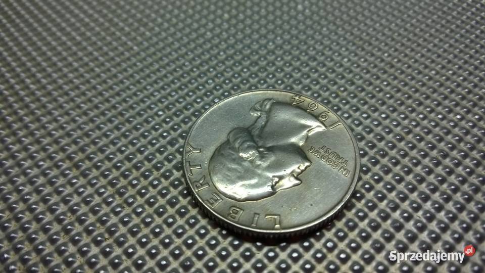 MONETA USA dolara 1964 D Washington Quarter Warszawa