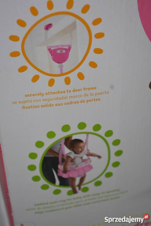 Bright Starts skoczek dziewczynki różowy nowy Rewal