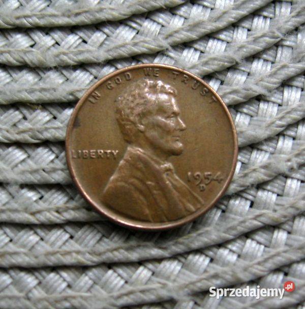 USA 1 Cent 1954r D Kalisz