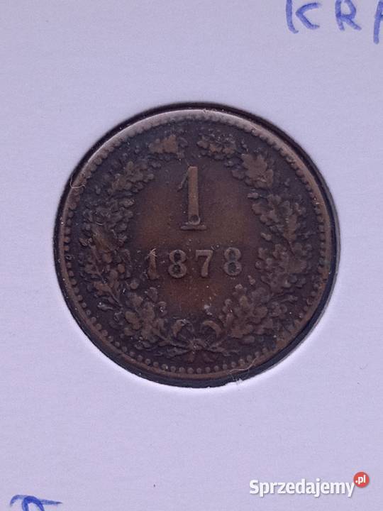 Austra 1 krajcar 1878 Poznań