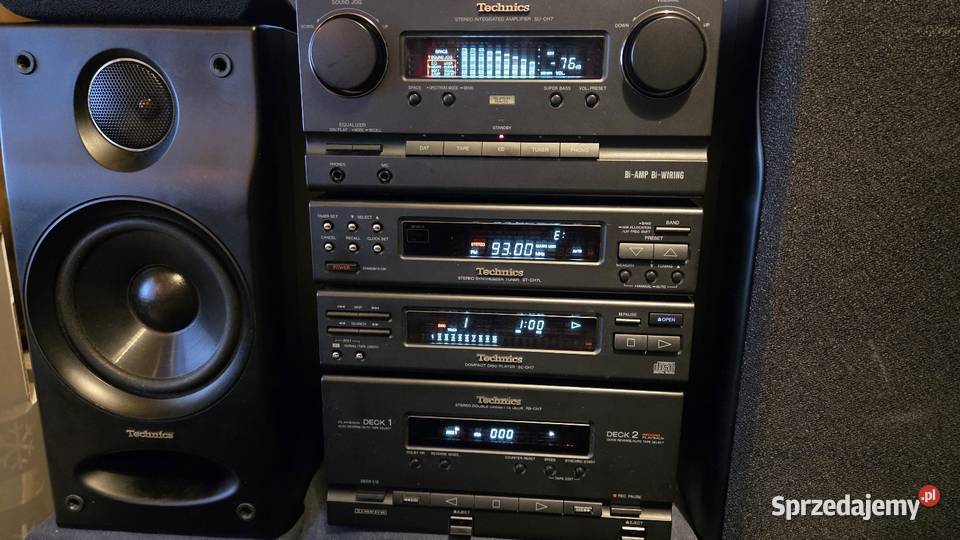 Wieża Technics SECH7 pelen oryginalny komplet Sosnowiec