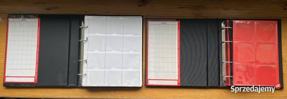 Albumy klasery karty kapsle holdery na monety