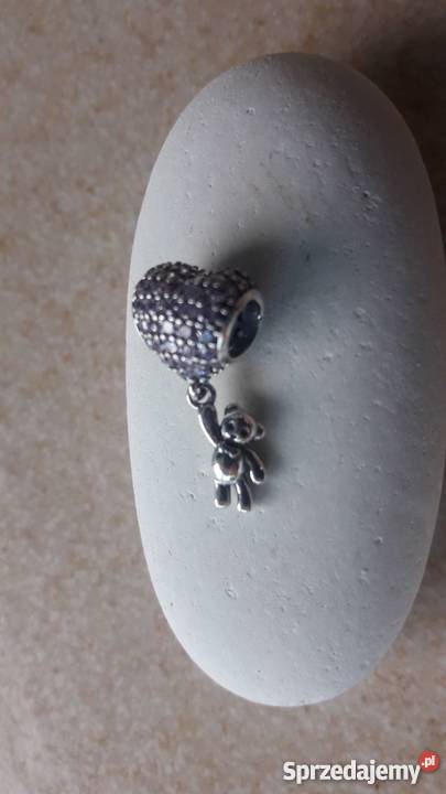 Pandora Charm zawieszka serce miłość miś love Warszawa
