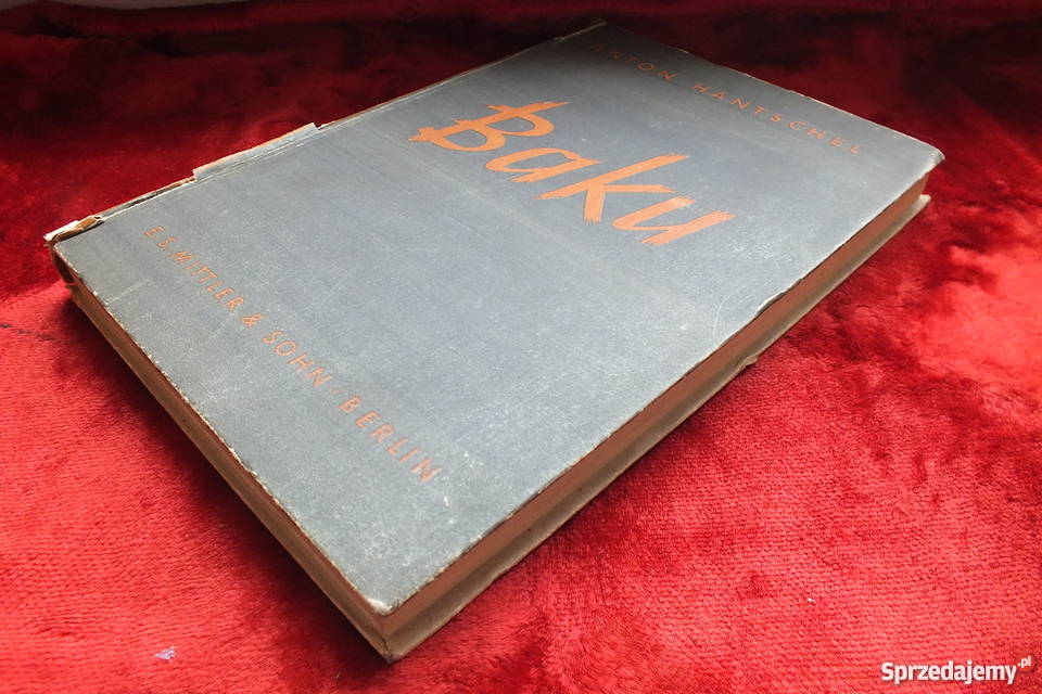 Stara książka historyczno geograficzna Baku z